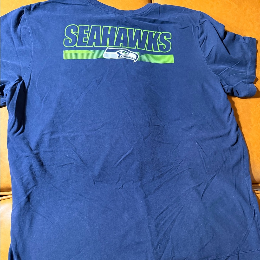 Nike Navy Blue Tee with White Logos